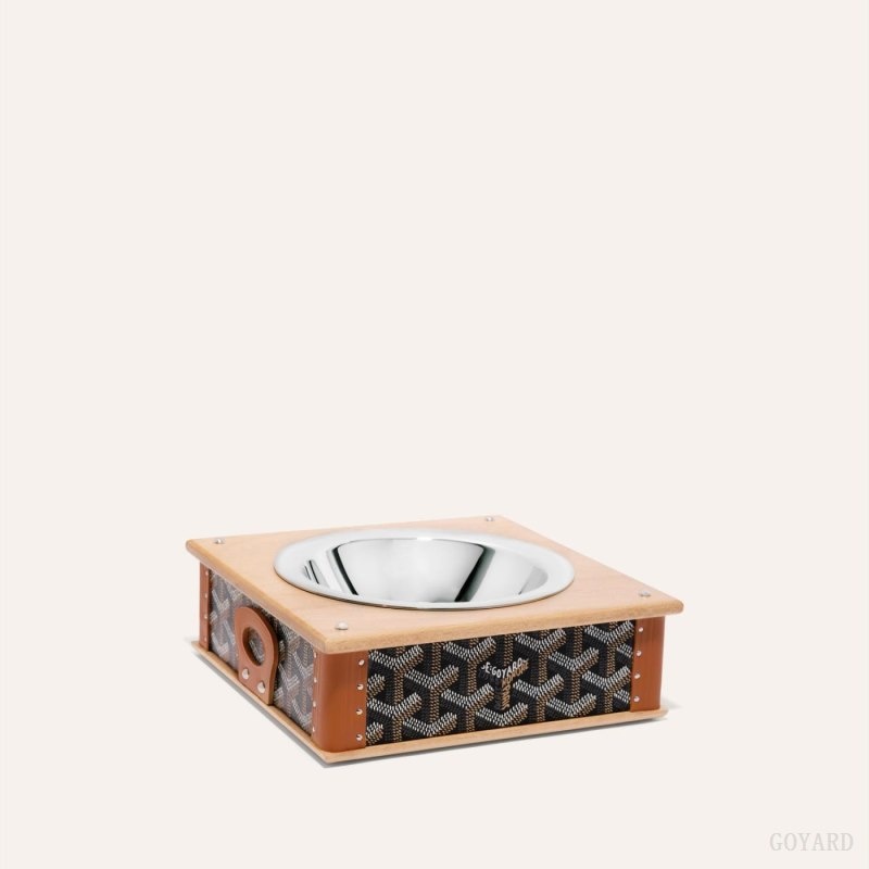 Goyard EDMOND SINGLE BOWL Black / Brown | QOOA7685