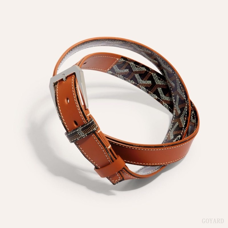 Goyard FREGATE BELT Black / Brown | TBGY3736