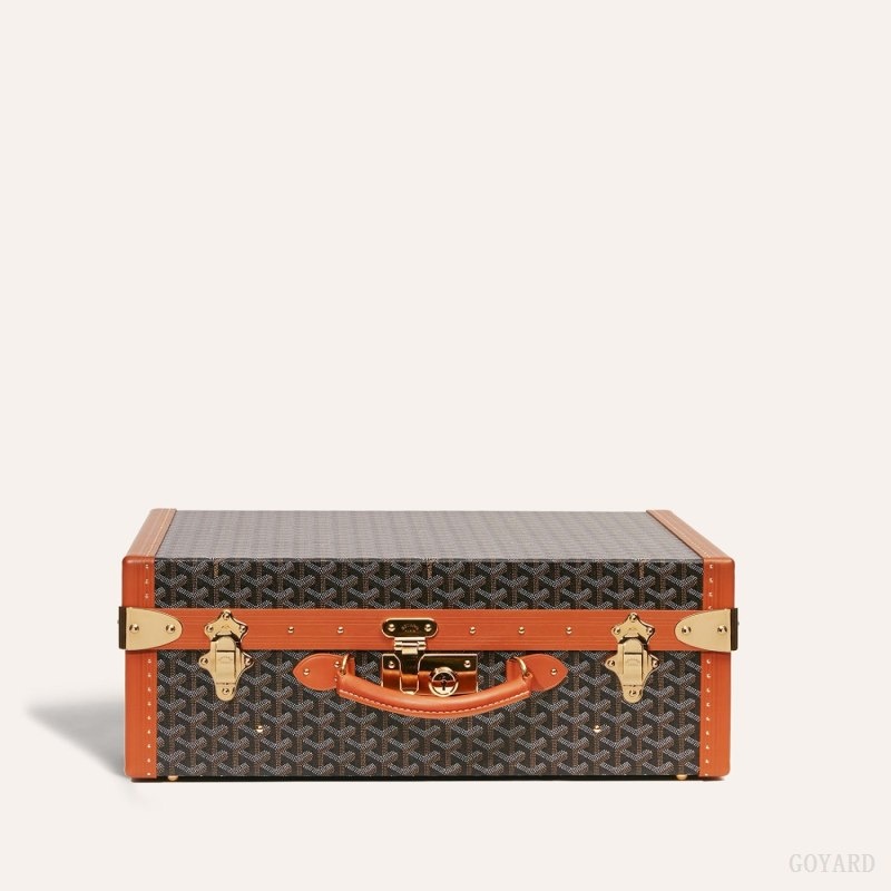 Goyard GRAND HÔTEL 50 CASE Black / Brown | BUAT5144