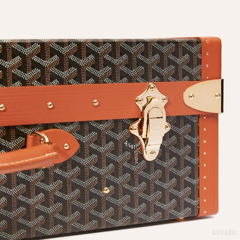 Goyard GRAND HÔTEL 50 CASE Black / Brown | BUAT5144