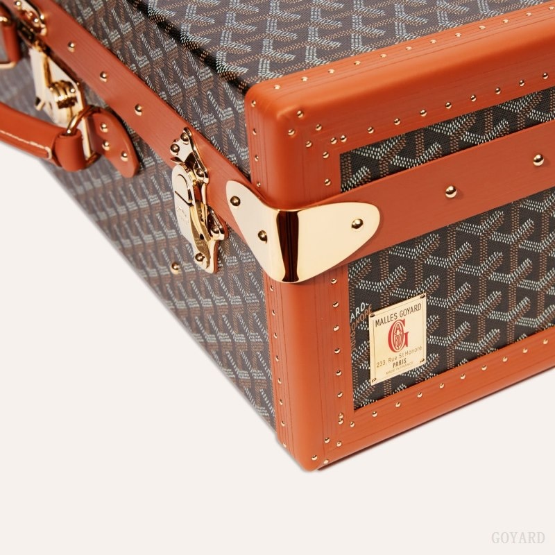 Goyard GRAND HÔTEL 50 CASE Black / Brown | BUAT5144