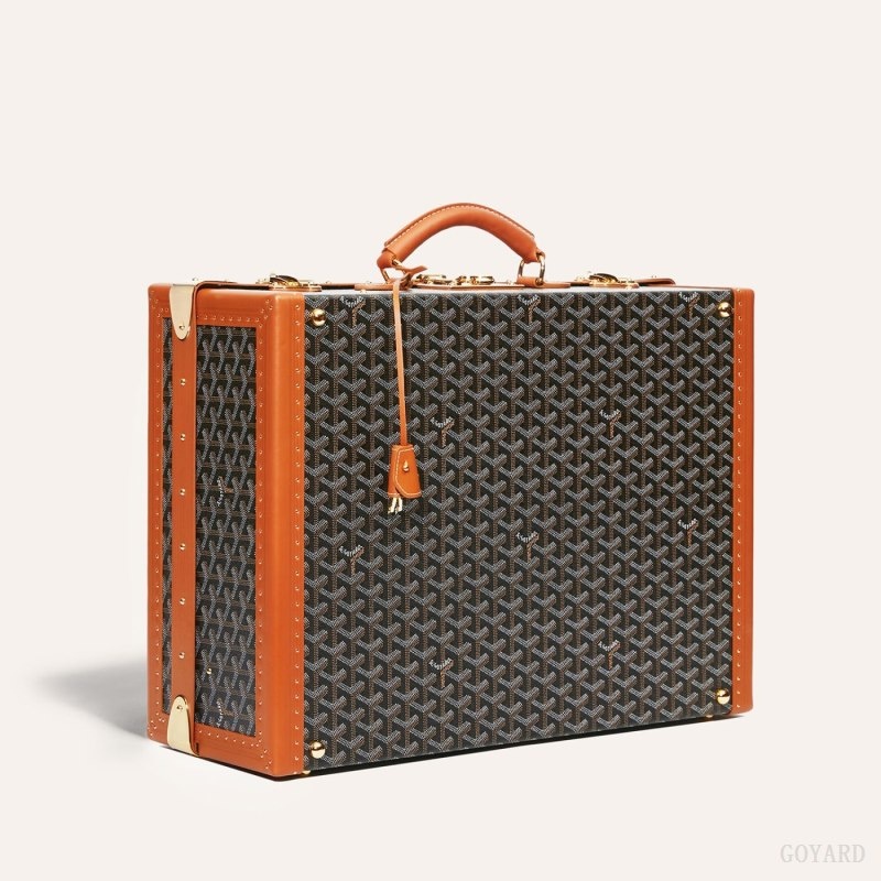 Goyard GRAND HÔTEL 50 CASE Black / Brown | BUAT5144