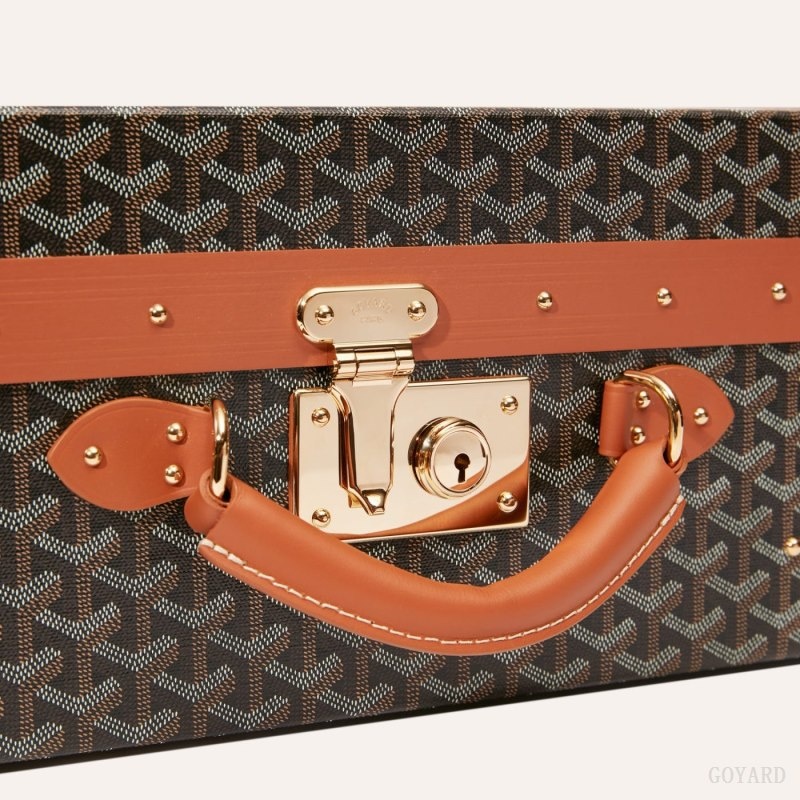 Goyard GRAND HÔTEL 55 CASE Black / Brown | ZBCT2173