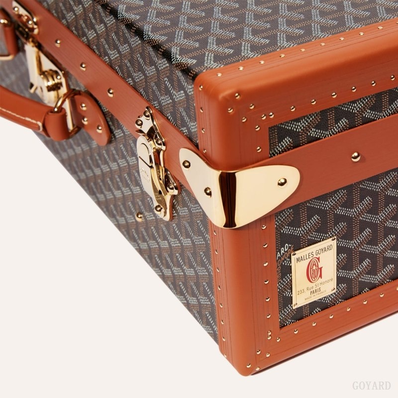 Goyard GRAND HÔTEL 55 CASE Black / Brown | ZBCT2173