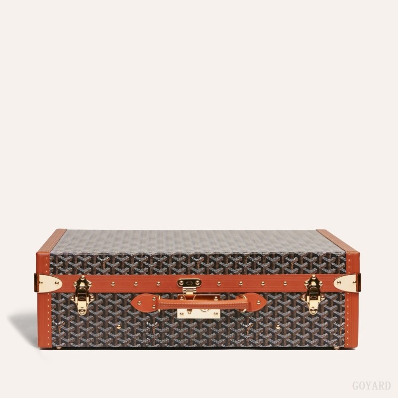 Goyard GRAND HÔTEL 60 CASE Black / Brown | YIRO0727