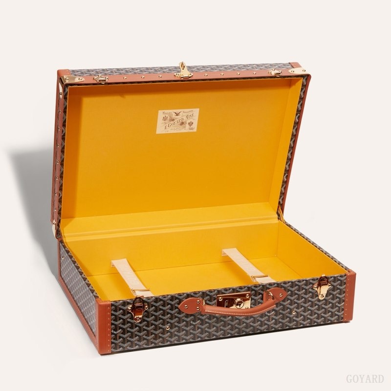 Goyard GRAND HÔTEL 60 CASE Black / Brown | YIRO0727