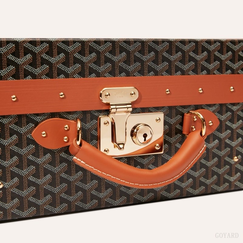 Goyard GRAND HÔTEL 60 CASE Black / Brown | YIRO0727