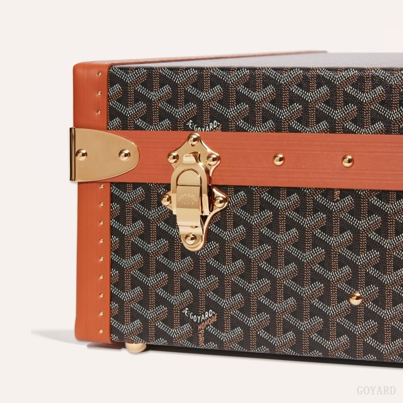 Goyard GRAND HÔTEL 65 CASE Black / Brown | SEJS9046