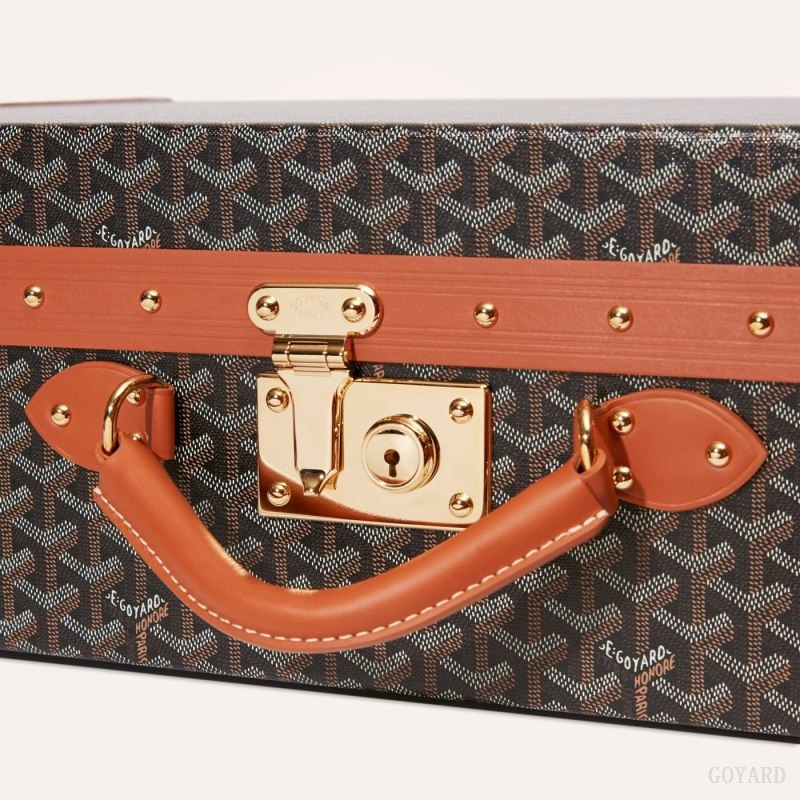 Goyard GRAND HÔTEL 65 CASE Black / Brown | SEJS9046