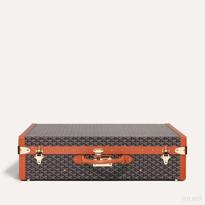 Goyard GRAND HÔTEL 70 CASE Black / Brown | SDUA1622