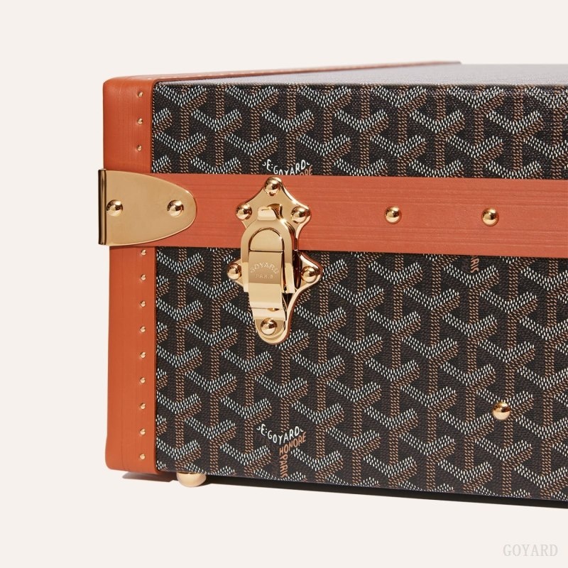 Goyard GRAND HÔTEL 70 CASE Black / Brown | SDUA1622