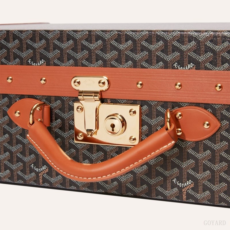 Goyard GRAND HÔTEL 70 CASE Black / Brown | SDUA1622