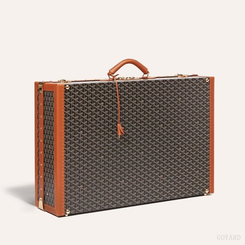 Goyard GRAND HÔTEL 70 CASE Black / Brown | SDUA1622