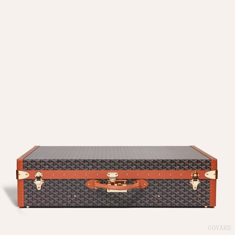 Goyard GRAND HÔTEL 80 CASE Black / Brown | LQOU0021