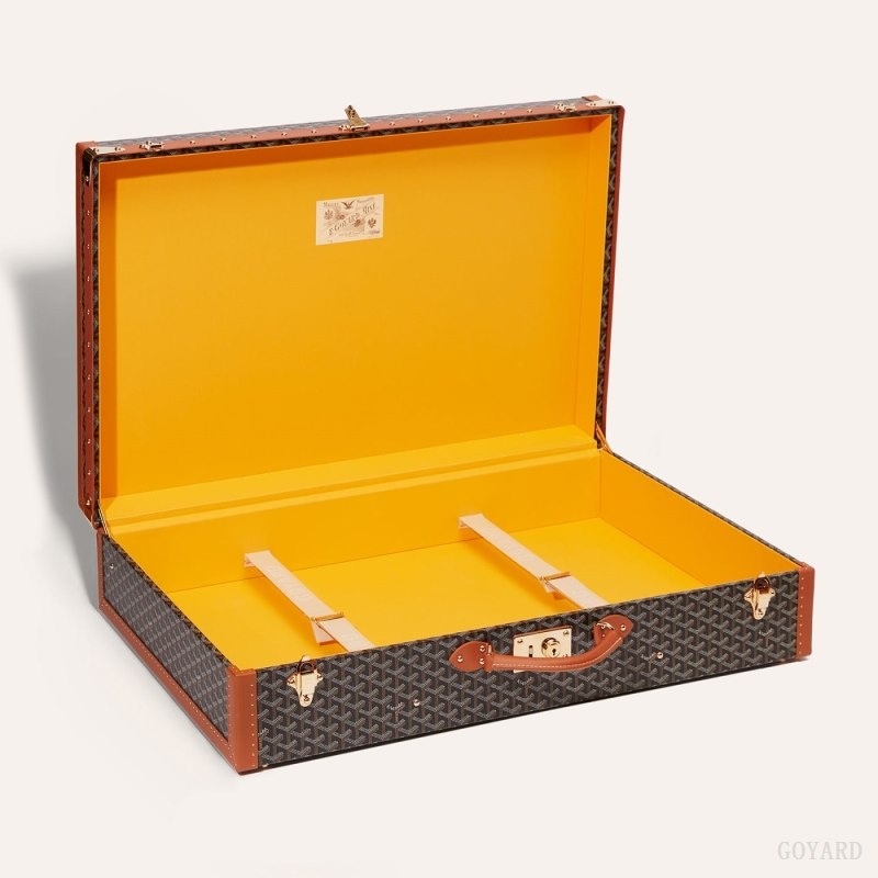 Goyard GRAND HÔTEL 80 CASE Black / Brown | LQOU0021