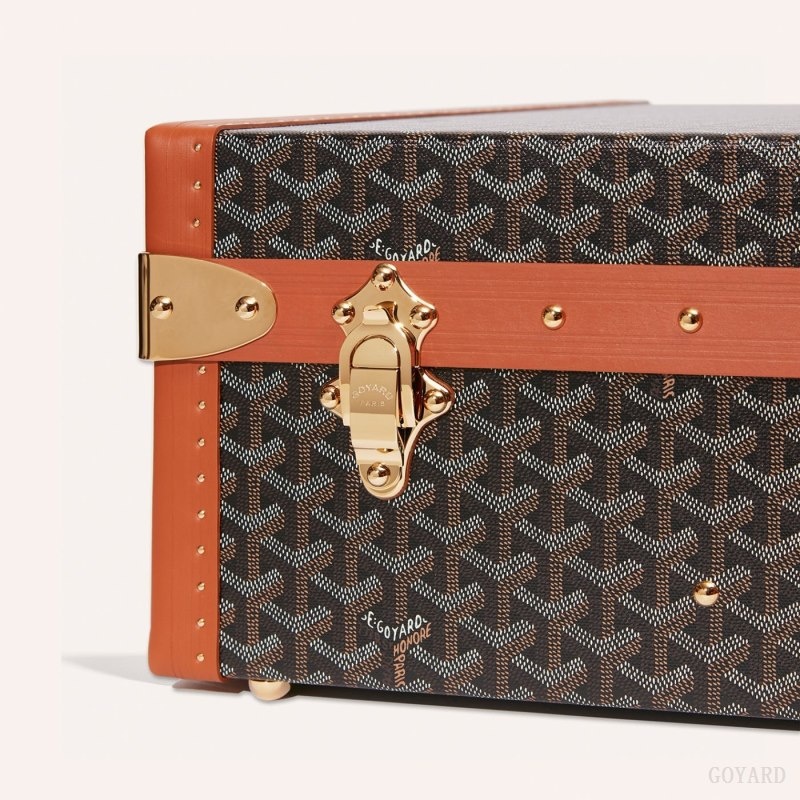 Goyard GRAND HÔTEL 80 CASE Black / Brown | LQOU0021