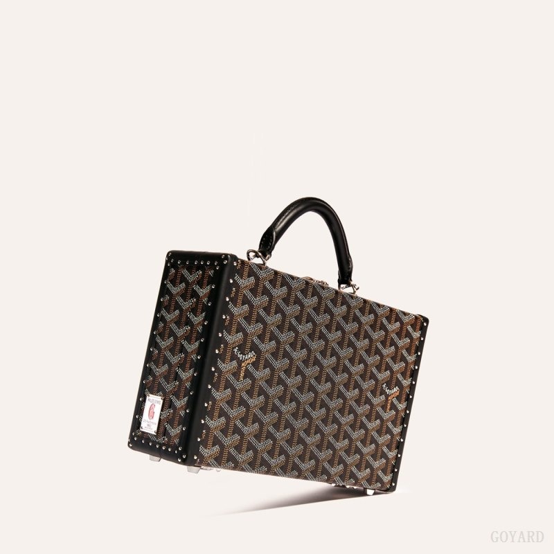 Goyard Grand Hôtel Trunk Bag Black | OYVS5115