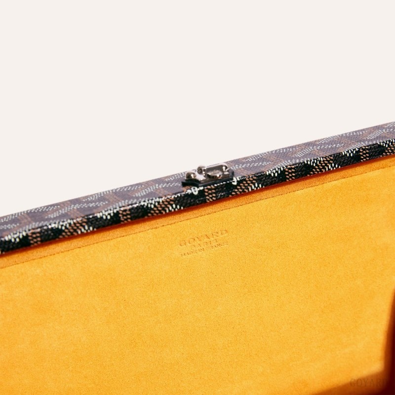 Goyard Grand Hôtel Trunk Bag Black | OYVS5115