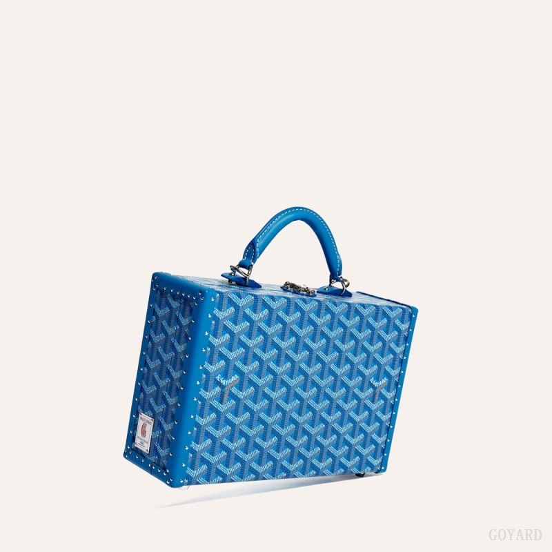 Goyard Grand Hôtel Trunk Bag Blue | AKFR4720