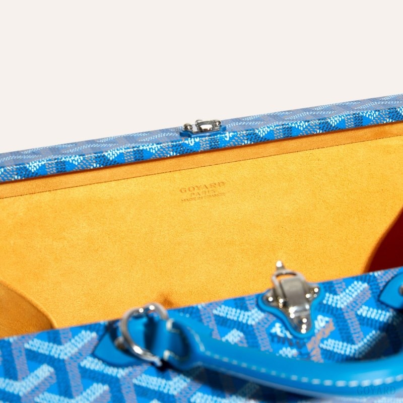 Goyard Grand Hôtel Trunk Bag Blue | AKFR4720