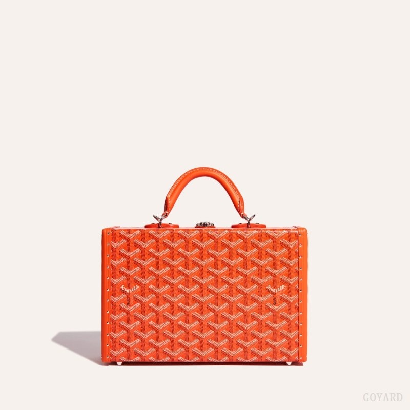 Goyard Grand Hôtel Trunk Bag Orange | ZVNQ4370