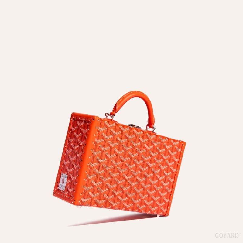 Goyard Grand Hôtel Trunk Bag Orange | ZVNQ4370