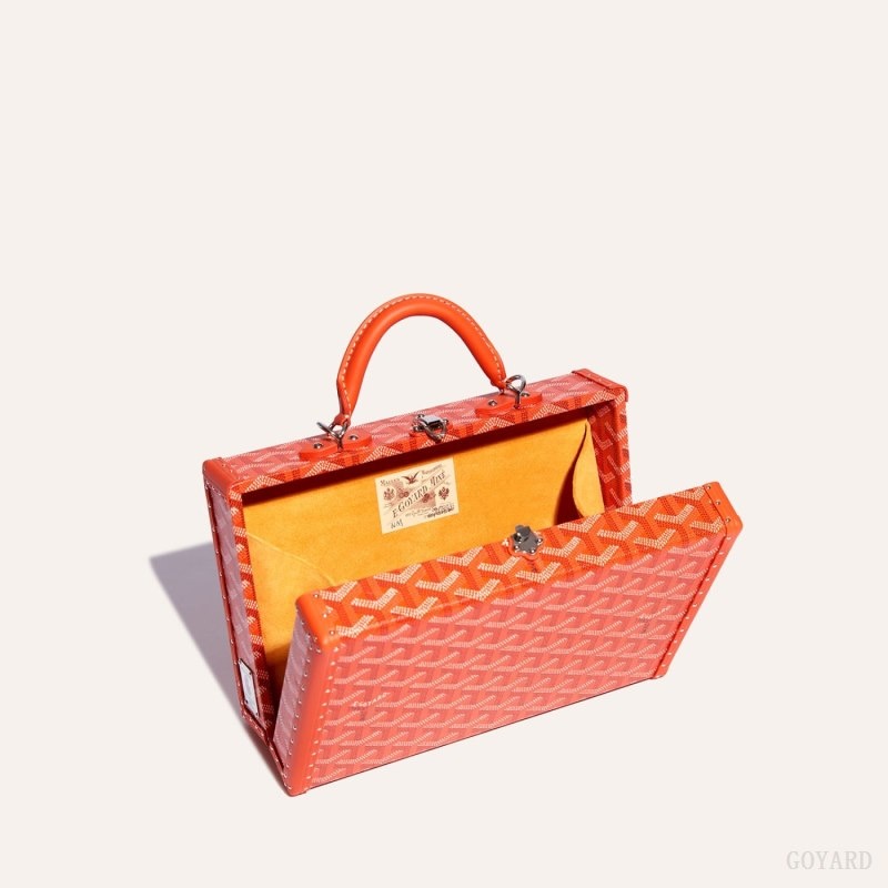 Goyard Grand Hôtel Trunk Bag Orange | ZVNQ4370