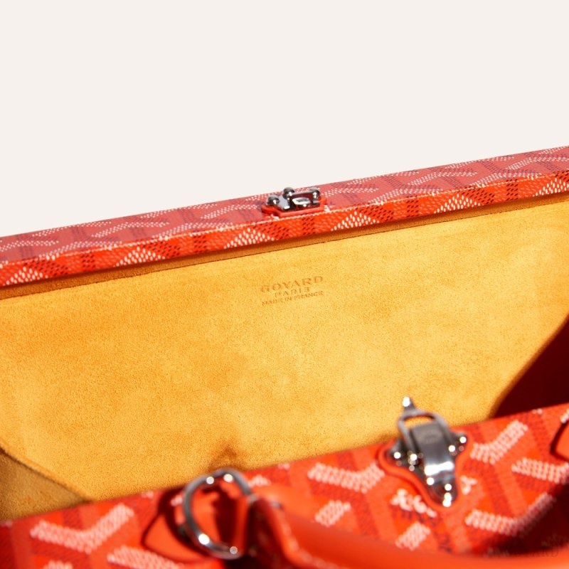 Goyard Grand Hôtel Trunk Bag Orange | ZVNQ4370