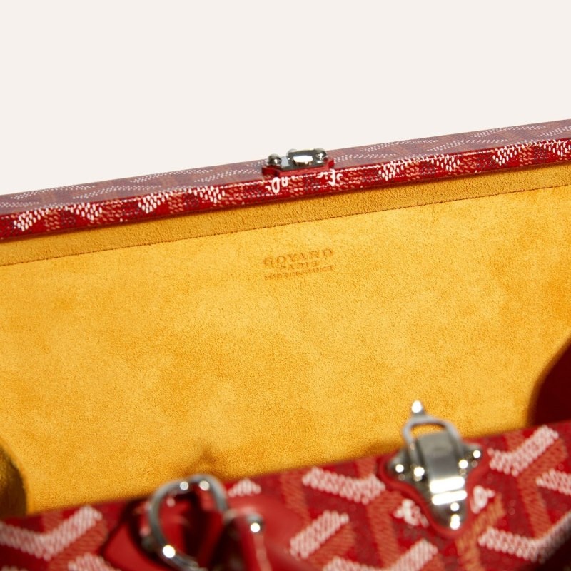 Goyard Grand Hôtel Trunk Bag Red | DTRJ6254