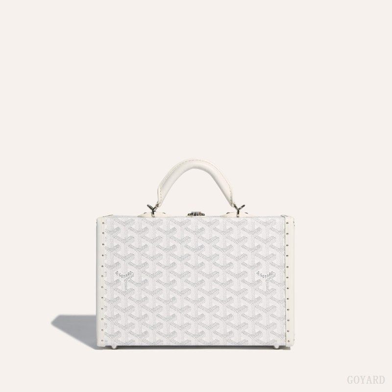 Goyard Grand Hôtel Trunk Bag White | EIHX3174