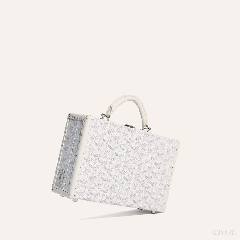 Goyard Grand Hôtel Trunk Bag White | EIHX3174