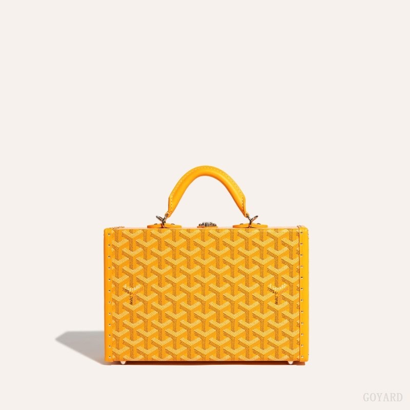 Goyard Grand Hôtel Trunk Bag Yellow | JJVK2939