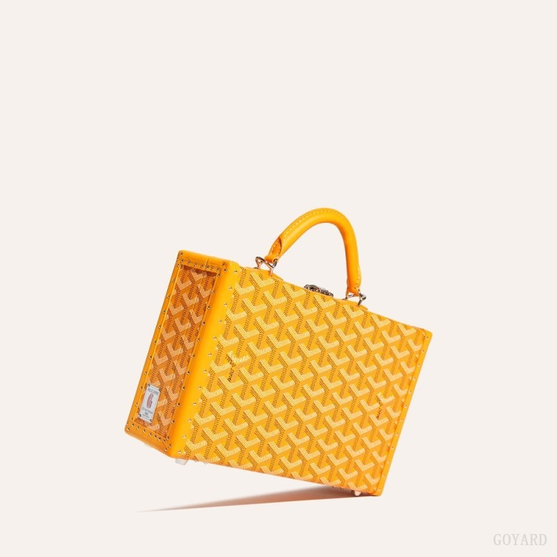 Goyard Grand Hôtel Trunk Bag Yellow | JJVK2939