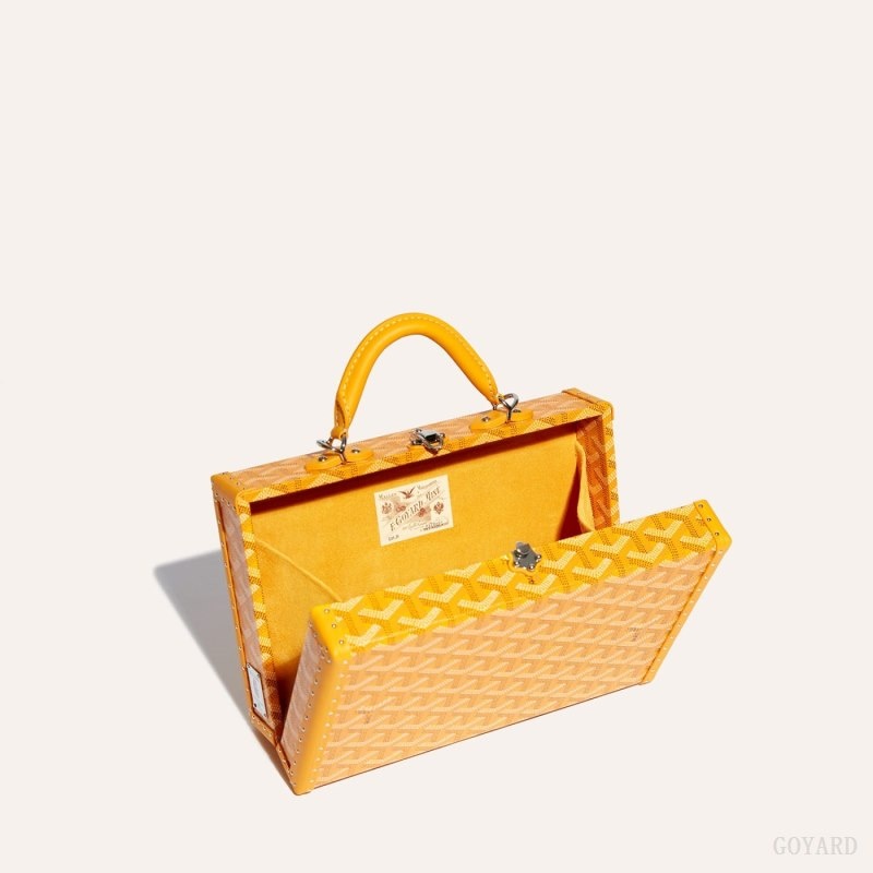 Goyard Grand Hôtel Trunk Bag Yellow | JJVK2939