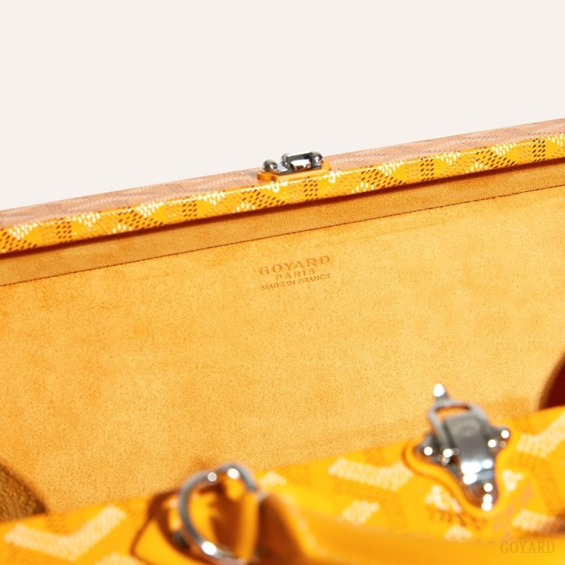 Goyard Grand Hôtel Trunk Bag Yellow | JJVK2939