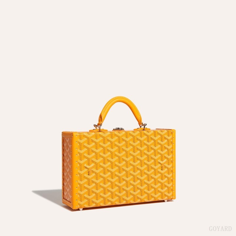 Goyard Grand Hôtel Trunk Bag Yellow | JJVK2939