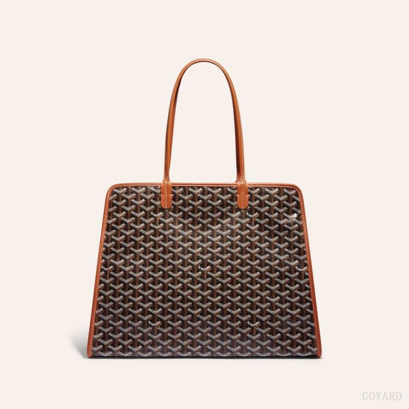 Goyard HARDY PM BAG Black / Brown | WQJP5784