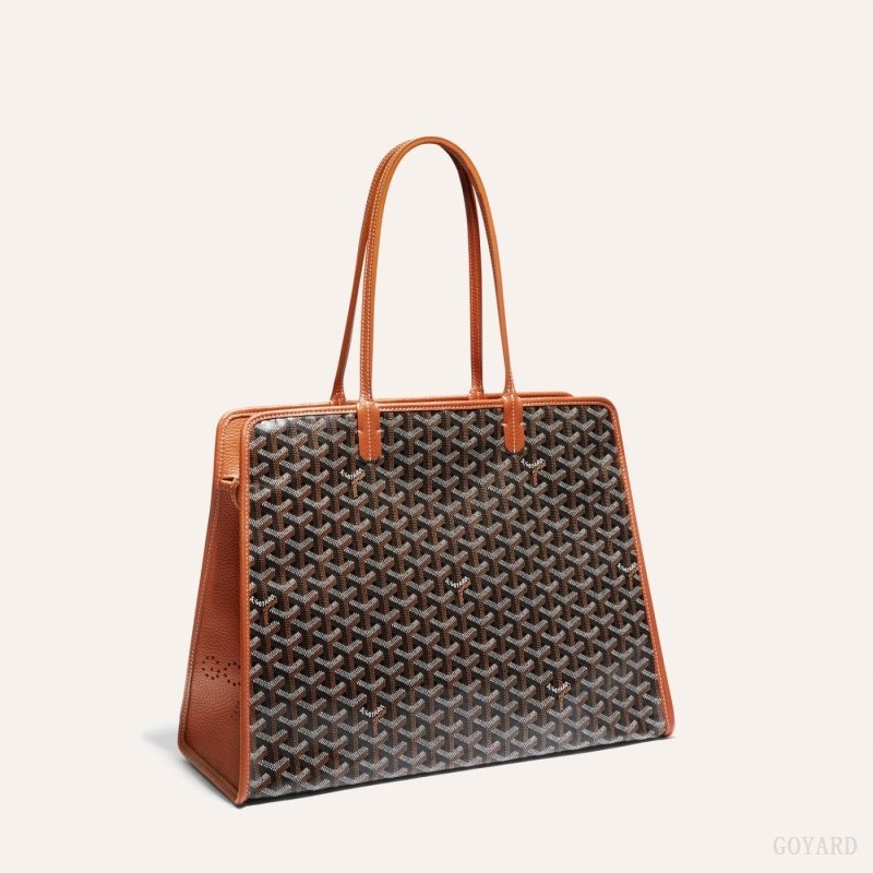 Goyard HARDY PM BAG Black / Brown | WQJP5784