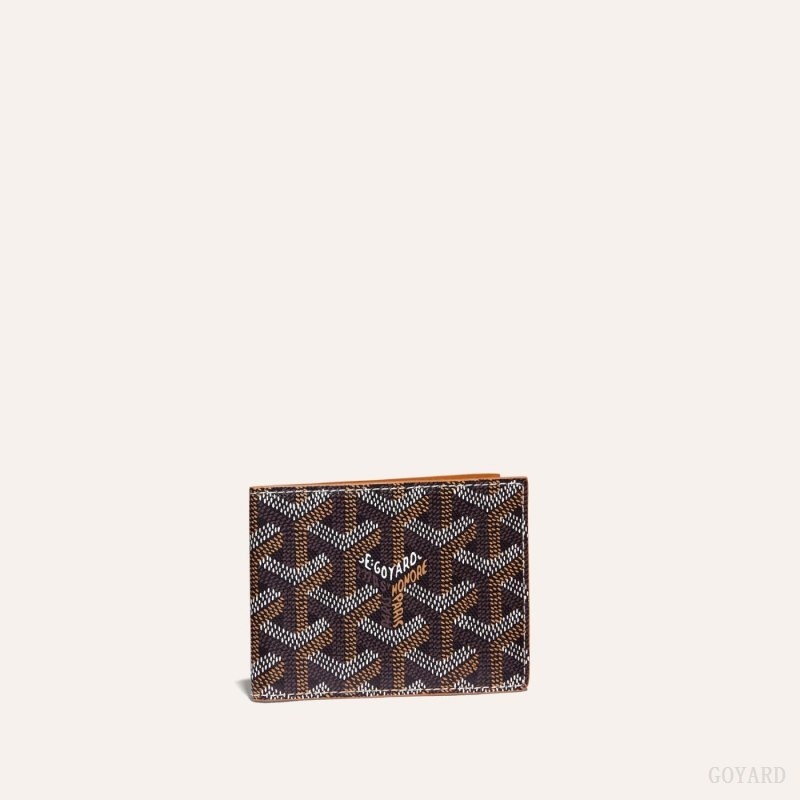 Goyard INSERT VICTOIRE CARD WALLET Black / Brown | DIQP7856