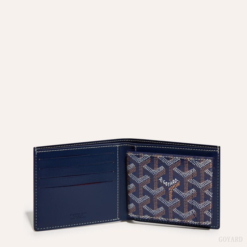 Goyard INSERT VICTOIRE CARD WALLET Navy Blue | GUBP7541