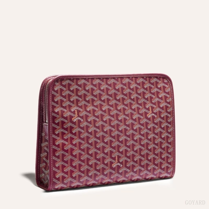 Goyard JOUVENCE GM TOILET BAG Burgundy | UDIZ1691