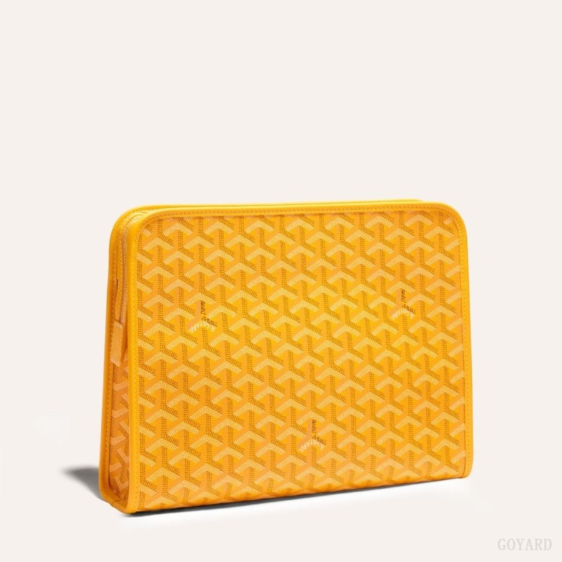 Goyard JOUVENCE GM TOILET BAG Yellow | EIGV7610