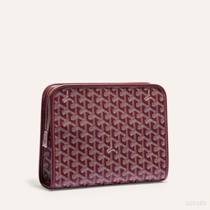 Goyard JOUVENCE MM TOILET BAG Burgundy | GJQP1890