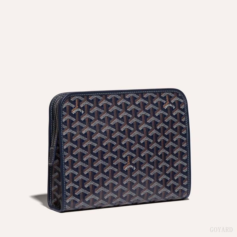 Goyard JOUVENCE MM TOILET BAG Navy Blue | NGPB3995