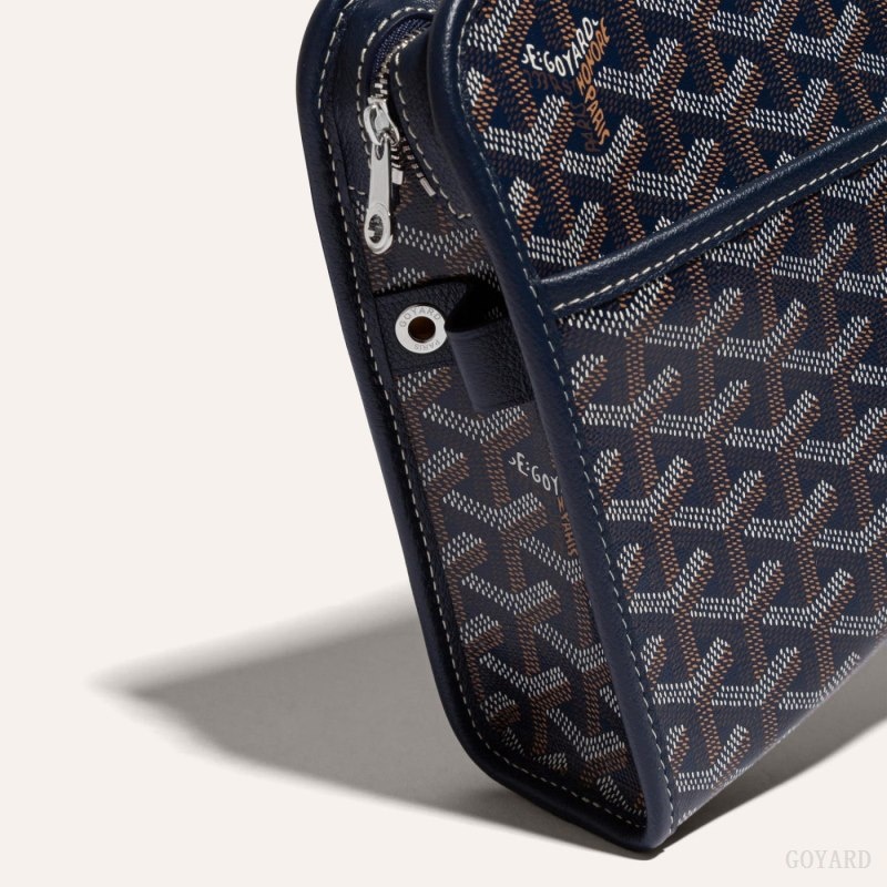 Goyard JOUVENCE MM TOILET BAG Navy Blue | NGPB3995