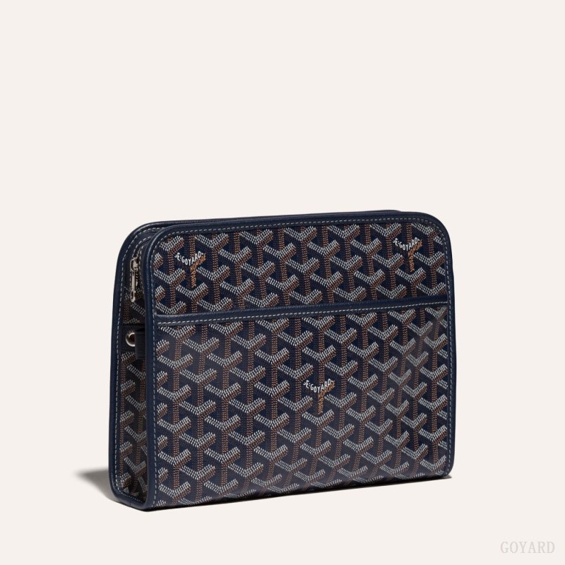 Goyard JOUVENCE MM TOILET BAG Navy Blue | NGPB3995