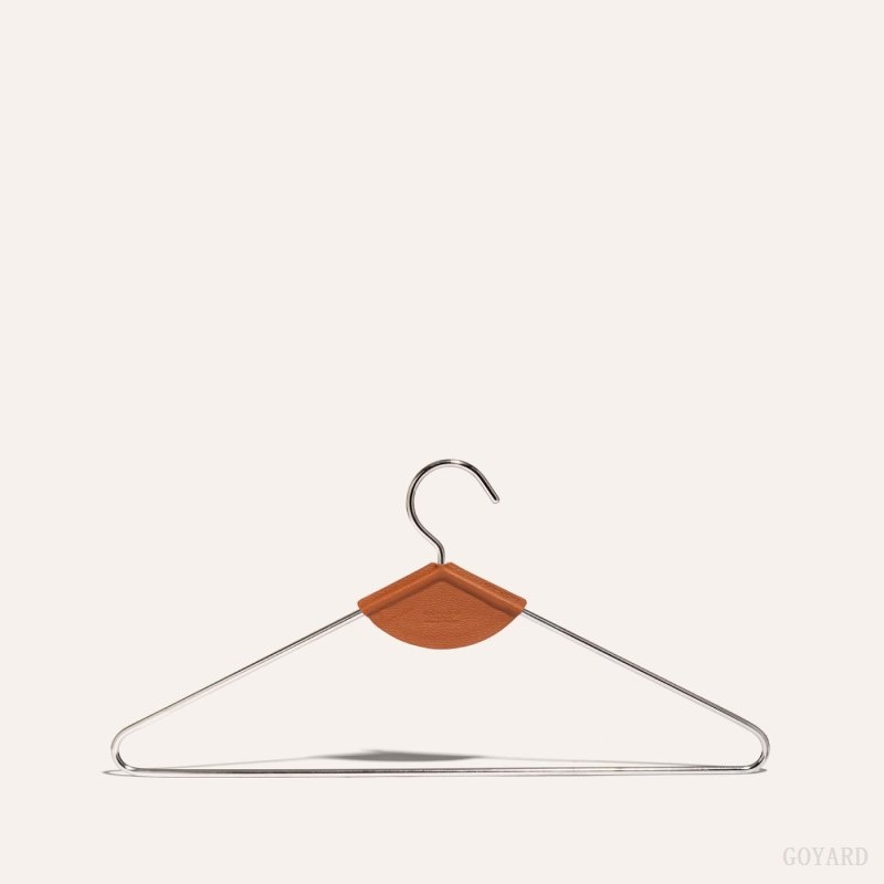 Goyard LIVRÉE PAIR OF HANGERS Black / Brown | CLRZ0077