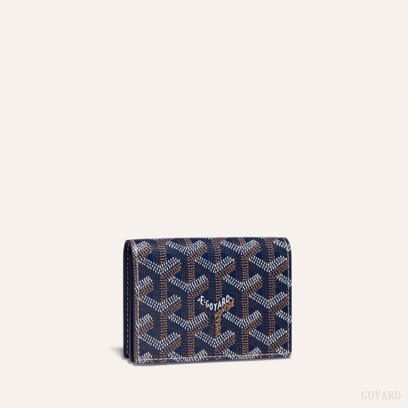 Goyard MALESHERBES CARD WALLET Navy Blue | QFGE9383