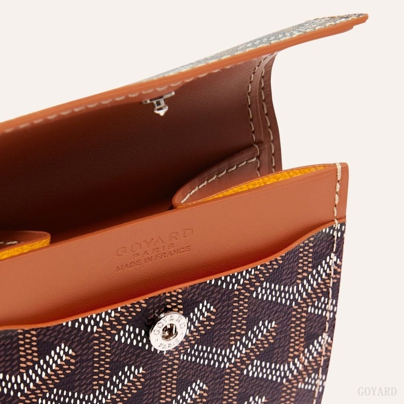 Goyard MARIGNY WALLET Black / Brown | HLUK8363