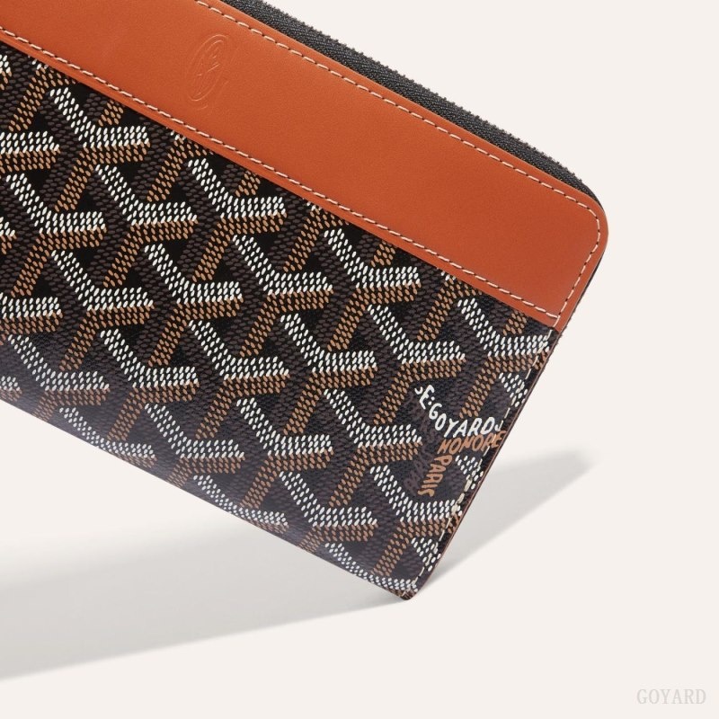 Goyard MATIGNON GM WALLET Black / Brown | THRP4913